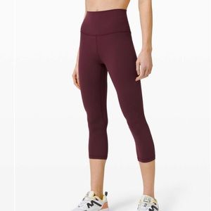 Lululemon Align Crop 21” Size 4 in Cassis